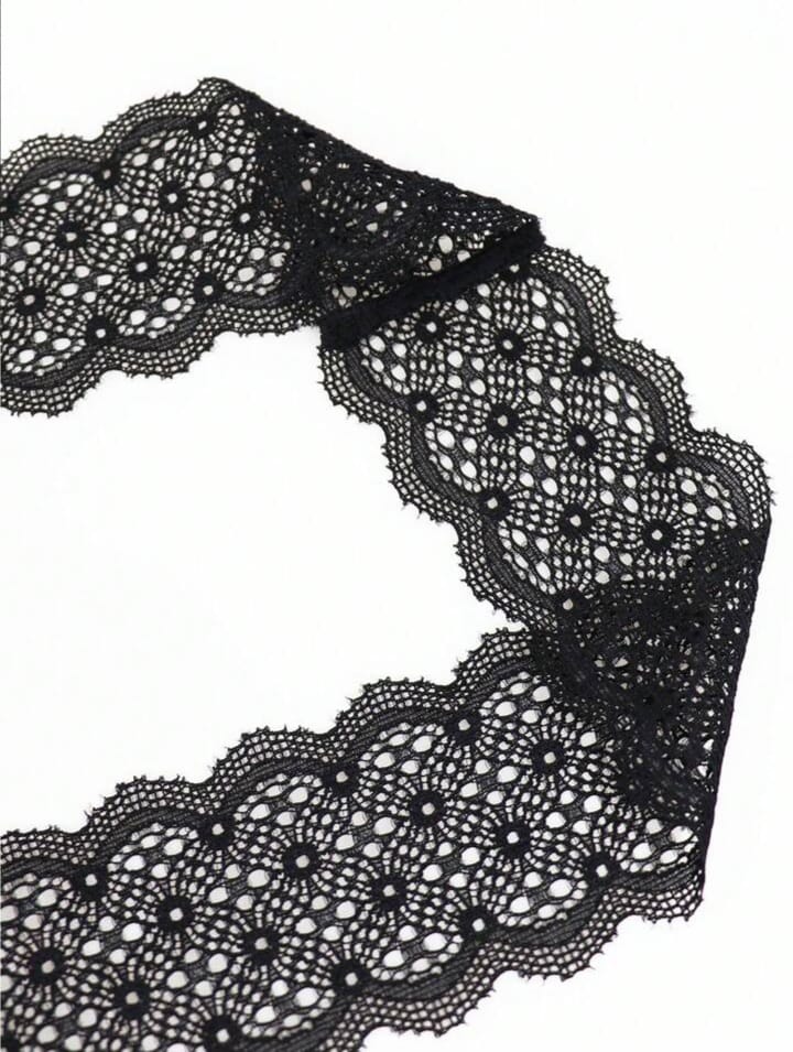 Men's Alluring highly attractive black lace detachable chain sexy underwear